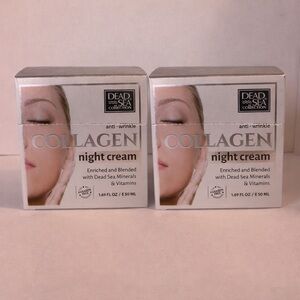 Dead Sea Collection Collagen Night Cream 1.69 oz (2 Pack)